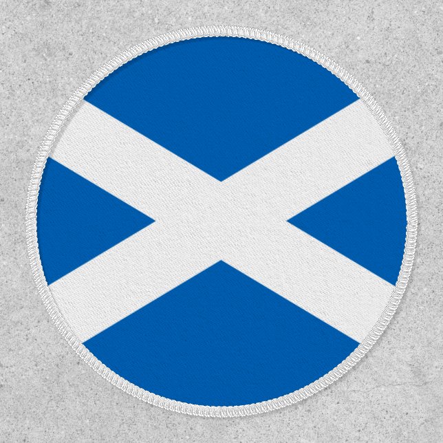 Scottish Flag, Flag of Scotland Patch (Front)
