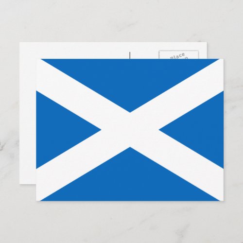 Scottish Flag Flag of Scotland Postcard