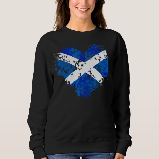 Scottish Flag For Kids & Scottish Expats From Scot Sweatshirt (Front)