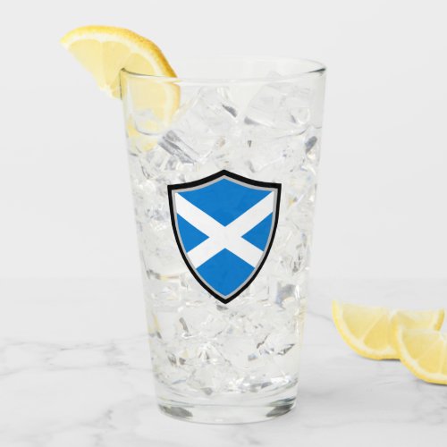 Scottish flag glass