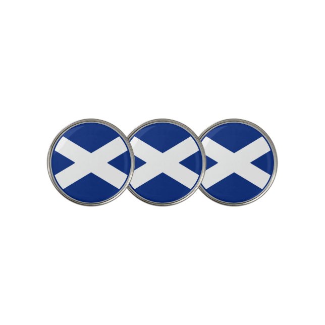 Scottish Flag Golf Ball Marker (3 Up)