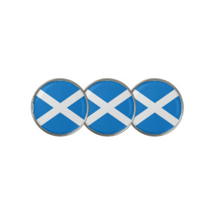 Scottish flag golf ball marker