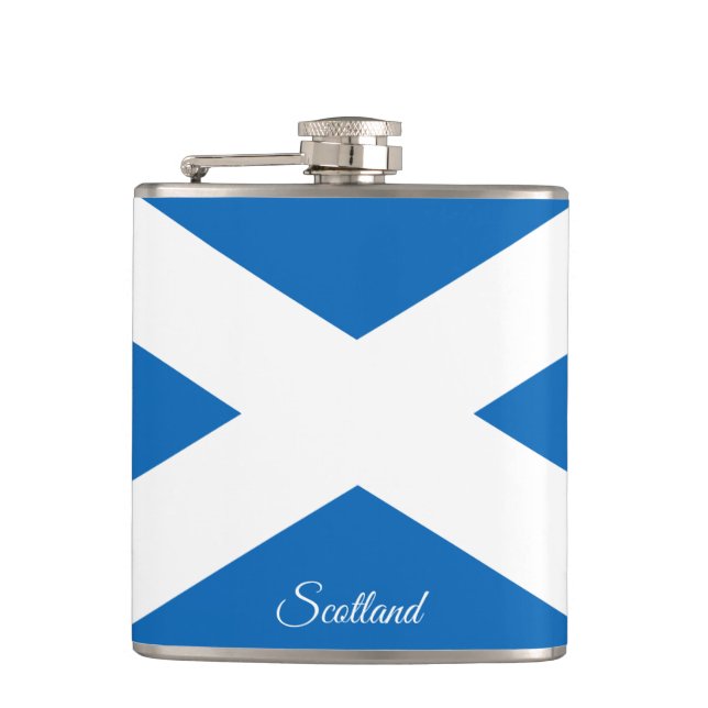 Scottish Flag & holiday Scotland /sports fan Flask (Front)