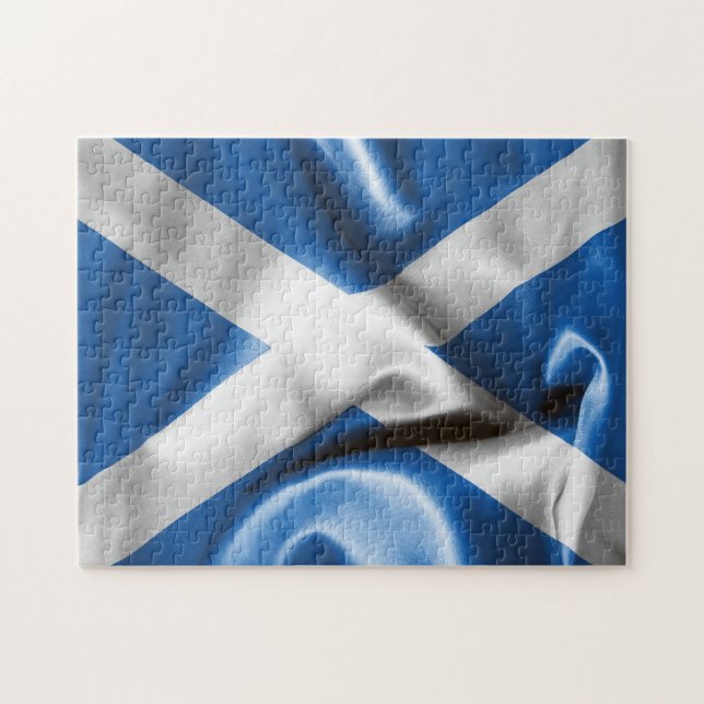 Scottish Flag Jigsaw Puzzle (Horizontal)
