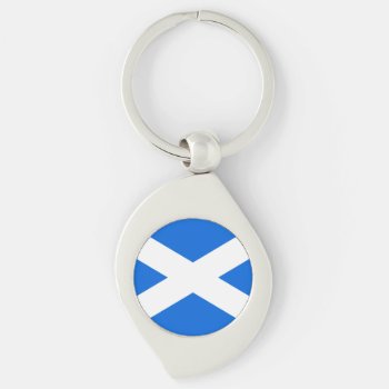 Scottish Flag Kccn Keychain by TrendsandTrinkets at Zazzle