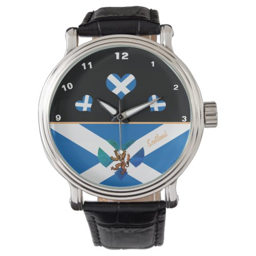 Scottish Flag  Lion heart _ Scotland fashion Watch