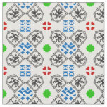 Scottish Flag &amp; Lion Hearts, Scotland fashion WT Fabric