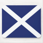 Scottish Flag Mouse Mat In Dark Blue at Zazzle