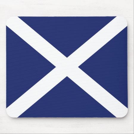 Scottish Flag Mouse Mat In Dark Blue