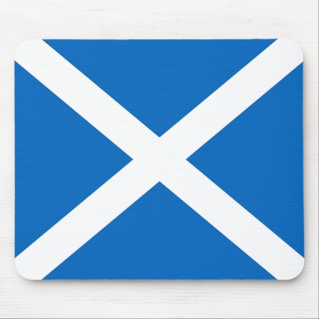Scottish Flag Mouse Mat In Official Colours