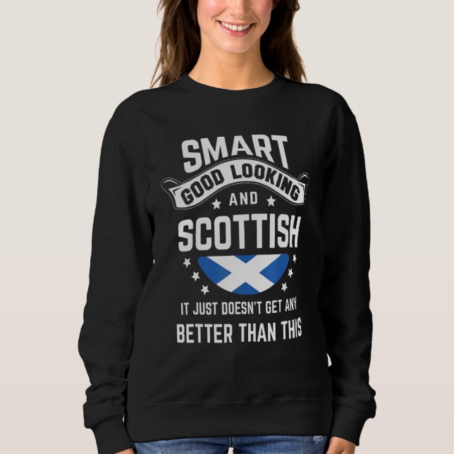 Scottish Flag Native Pride  Scotland Scottish Root Sweatshirt (Front)