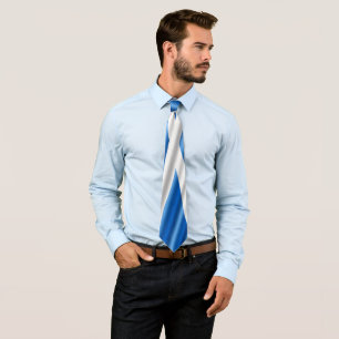 Scottish flag neck tie