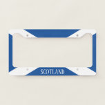 Scottish Flag Of Scotland Car License Plate Frame at Zazzle