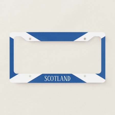 Scottish Flag Of Scotland Car License Plate Frame