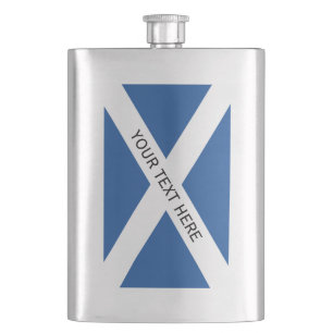 Scottish flag of Scotland custom drink flask gift