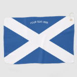 Scottish Flag Of Scotland Custom Golf Towel Gift at Zazzle