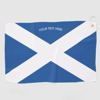 Scottish Flag Of Scotland Custom Golf Towel Gift by iprint at Zazzle