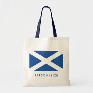Scottish flag of Scotland custom tote bag