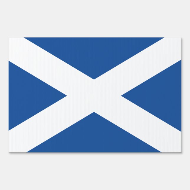 Scottish flag of Scotland custom yard signs (Front)
