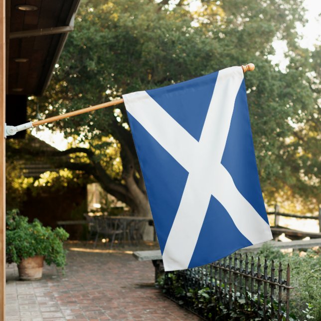 Scottish flag of Scotland house flag (In SItu)