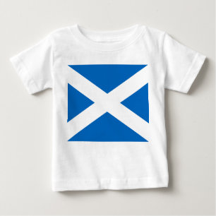 Scottish Flag of Scotland Saint Andrew’s Cross Baby T-Shirt