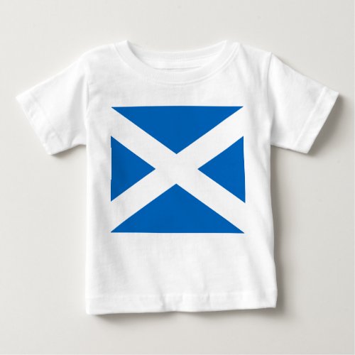 Scottish Flag of Scotland Saint Andrews Cross Baby T_Shirt