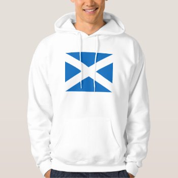 Scottish Flag Of Scotland Saint Andrew’s Cross Hoodie by Classicville at Zazzle