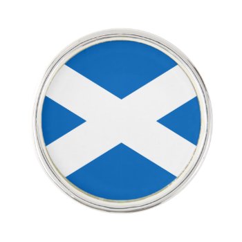 Scottish Flag Of Scotland Saint Andrew’s Cross Lapel Pin by Classicville at Zazzle