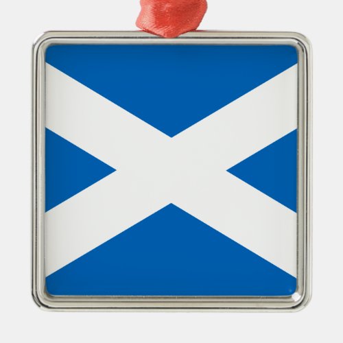 Scottish Flag of Scotland Saint Andrews Cross Sal Metal Ornament