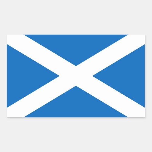 Scottish Flag of Scotland Saint Andrews Cross Sal Rectangular Sticker