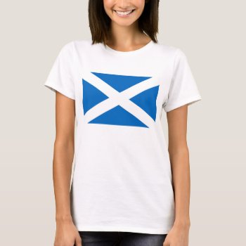 Scottish Flag Of Scotland Saint Andrew’s Cross T-shirt by Classicville at Zazzle
