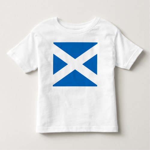 Scottish Flag of Scotland Saint Andrews Cross Toddler T_shirt