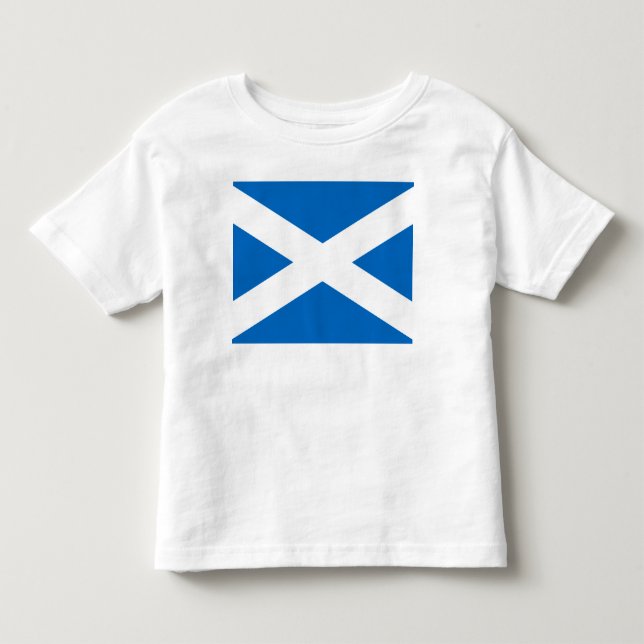 Scottish Flag of Scotland Saint Andrew’s Cross Toddler T-shirt (Front)