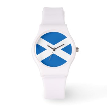 Scottish Flag Of Scotland Saint Andrew’s Cross Watch by Classicville at Zazzle