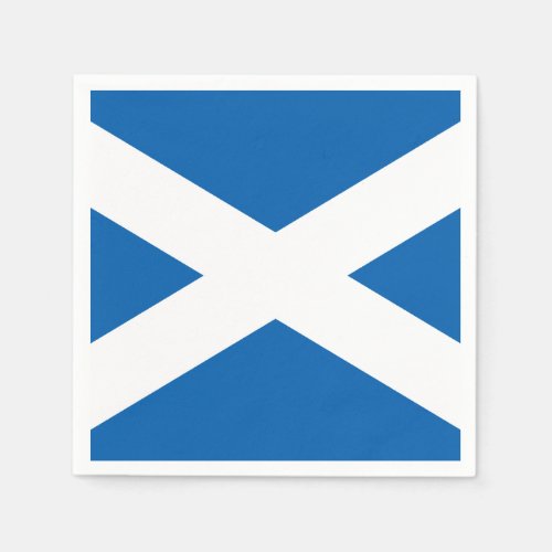 Scottish flag paper napkins