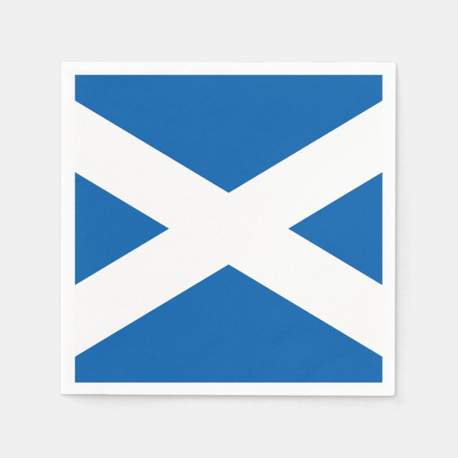 Scottish flag paper napkins (Front)