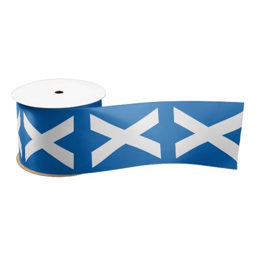 Scottish Flag Patriotic Ribbon Scotland Satin Ribbon