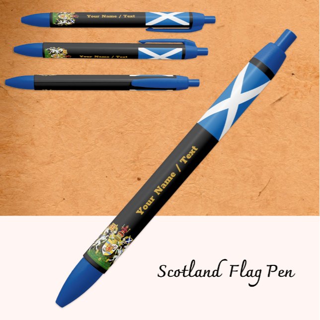 Scottish Flag Pen, Scotland / Personalized Pen (Creator Uploaded)