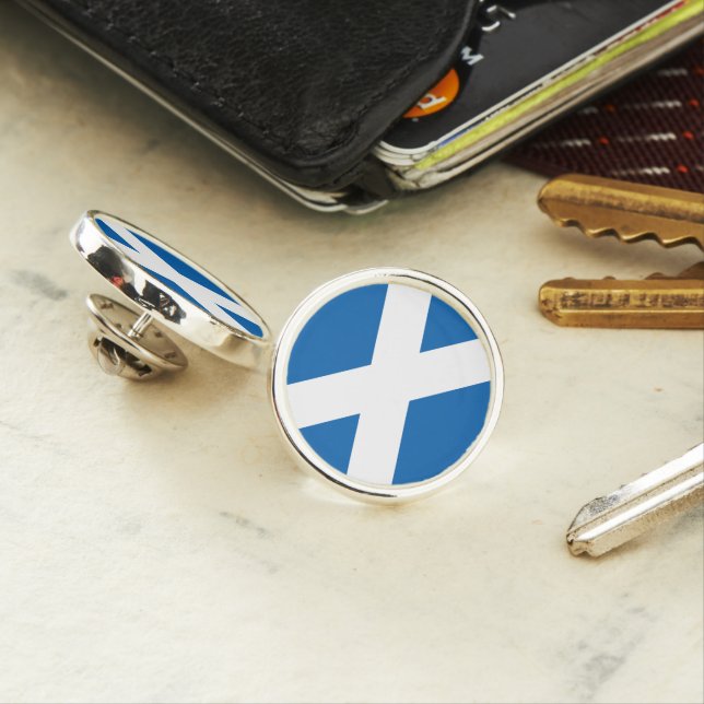 Scottish flag pin (In Situ)