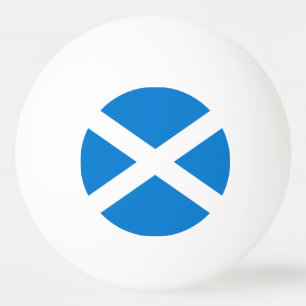 Scottish flag ping pong ball