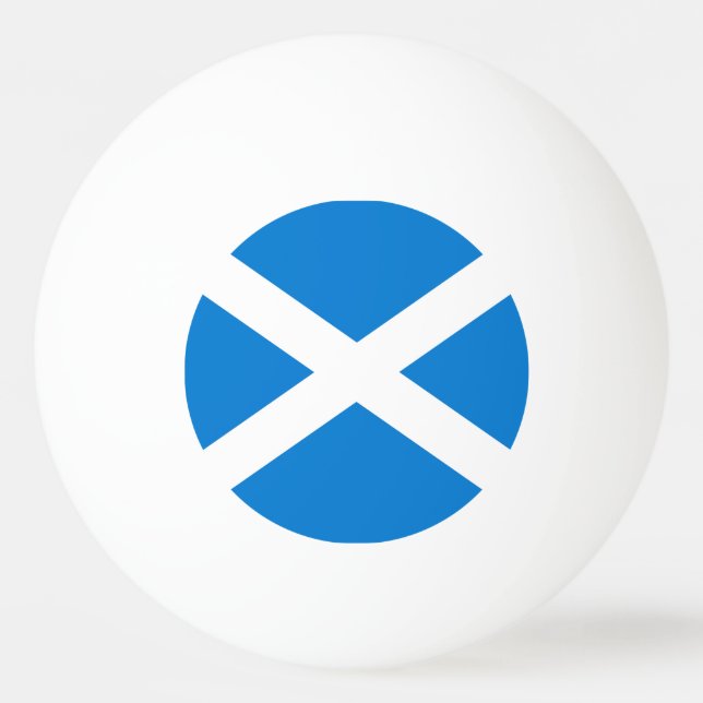 Scottish flag ping pong ball (Front)