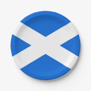 Scottish Flag ppt Paper Plates