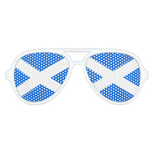 Scottish Flag pst Aviator Sunglasses