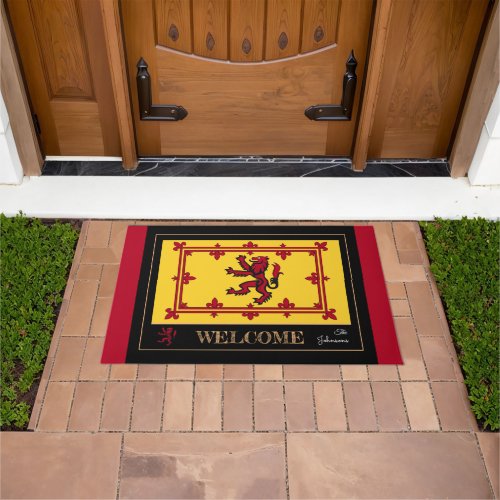 Scottish Flag  Rampant Scotland house  patriots Doormat