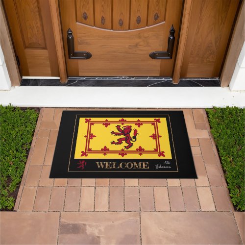 Scottish Flag  Rampant Scotland house  patriots Doormat