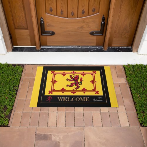 Scottish Flag  Rampant Scotland house  patriots Doormat