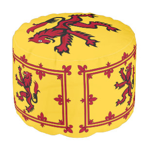 Scottish Flag & Rampant, Scotland house /sports Pouf
