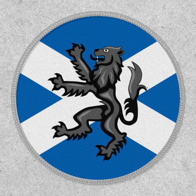 Scottish Flag, Rampant & Scotland Patch / sports (Front)