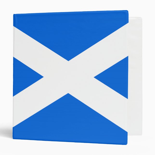 Scottish Flag rbcnt 3 Ring Binder (Front/Inside)