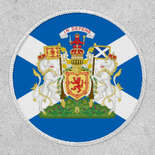 Scottish Flag & Royal Coat of Arms, Scotland Patch